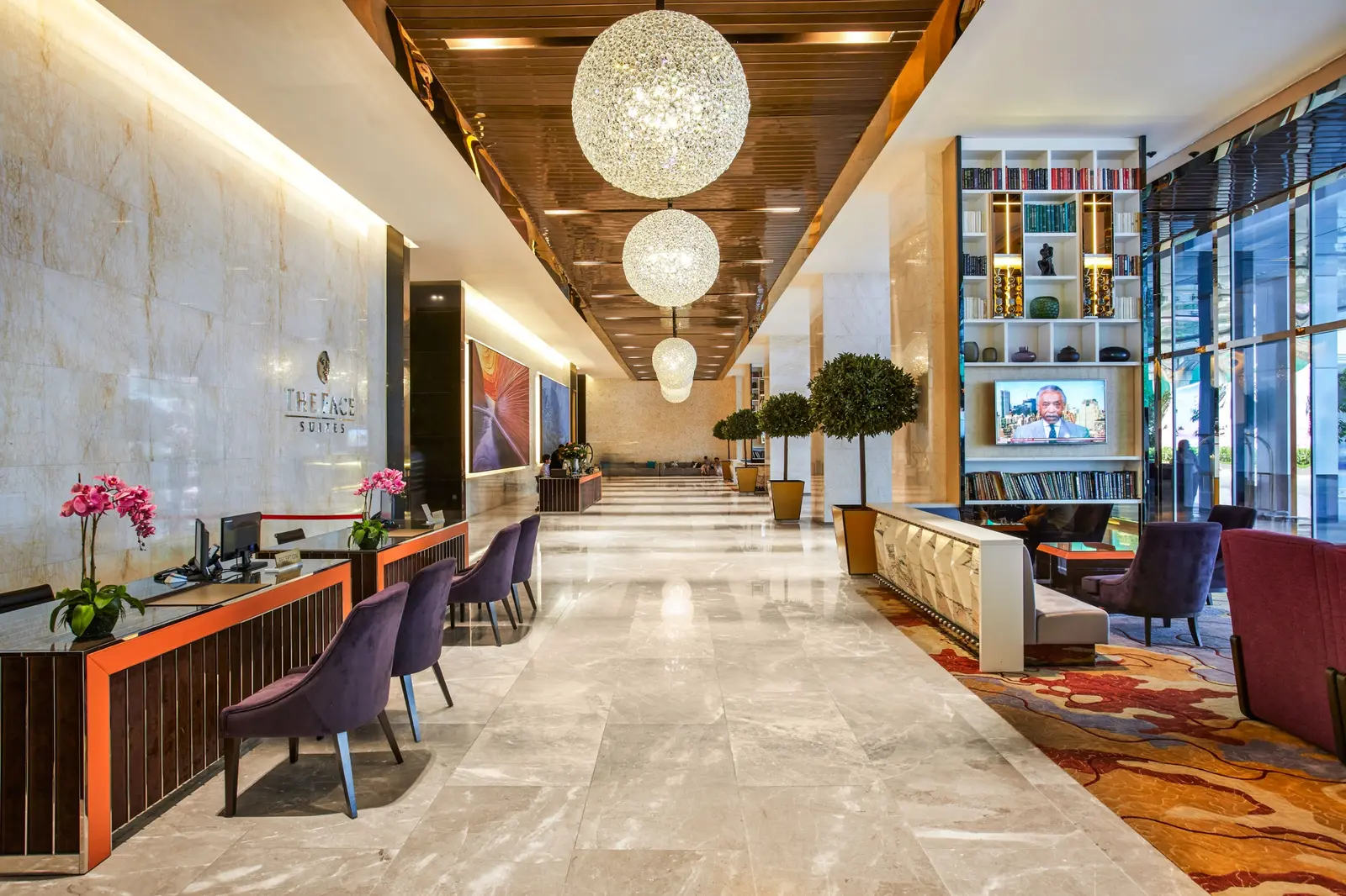 THE FACE Suites lobby and reception, real photo, KLCC Kuala Lumpur